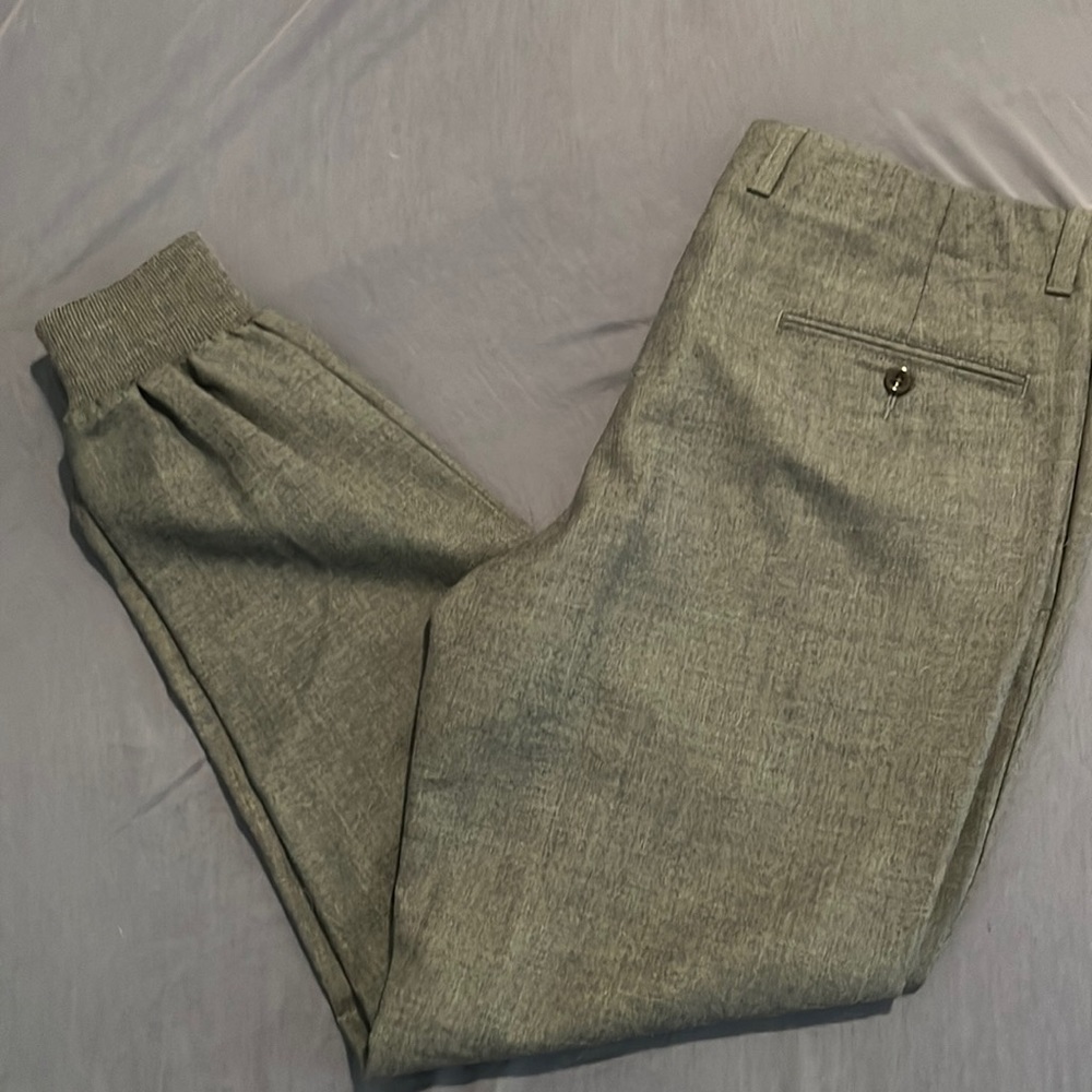 Men’s Wool Flat Front Jogger Pants size 34 Long.